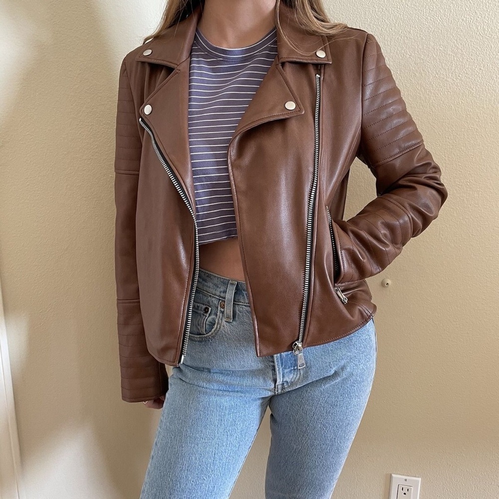 7 All Mankind Vegan Leather Jacket